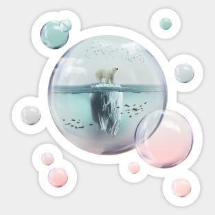 Polar Bear Iceberg Sticker